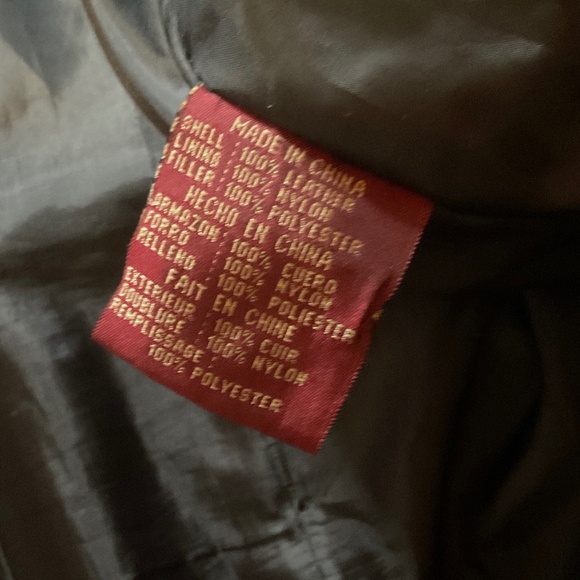 Vintage 100% Leather Hooded Trench - Picture 9 of 16